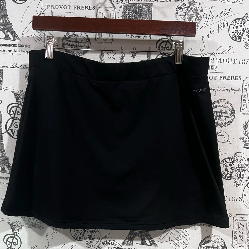 Adidas Black Skort Built In Shorts Size L